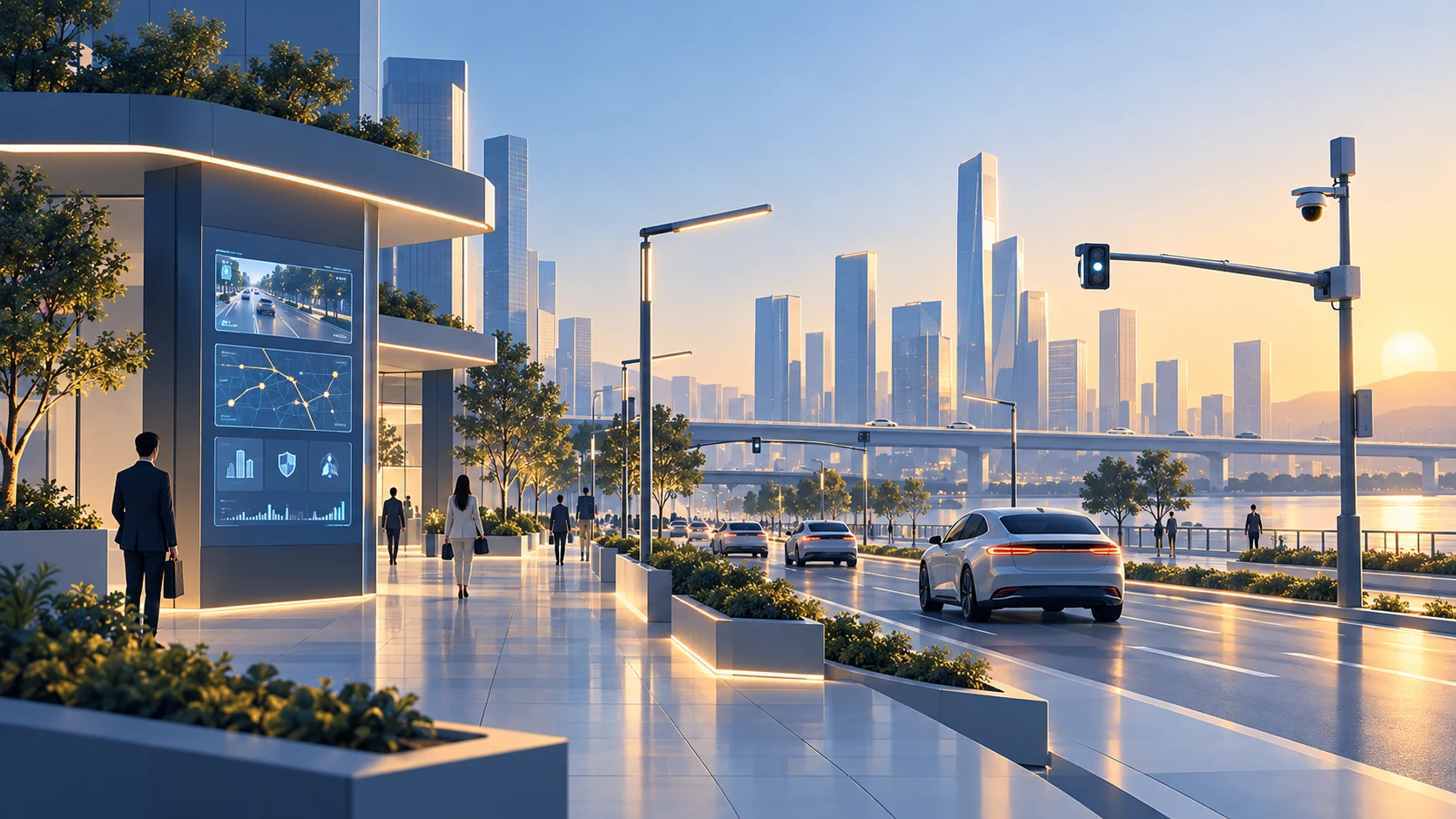 Smart Cities & Urban Operations solutions illustration