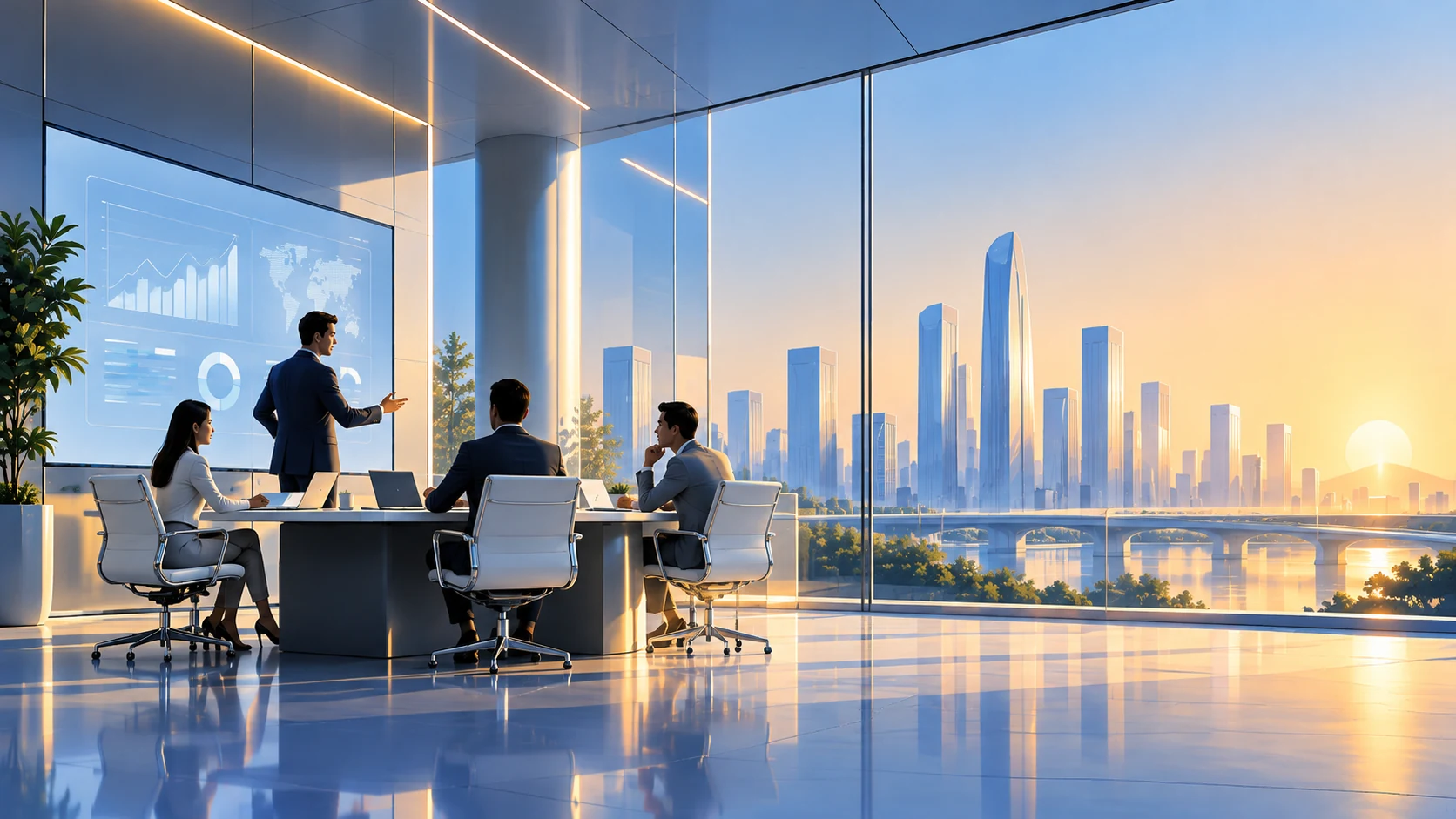 Enterprise & Professional Services solutions illustration
