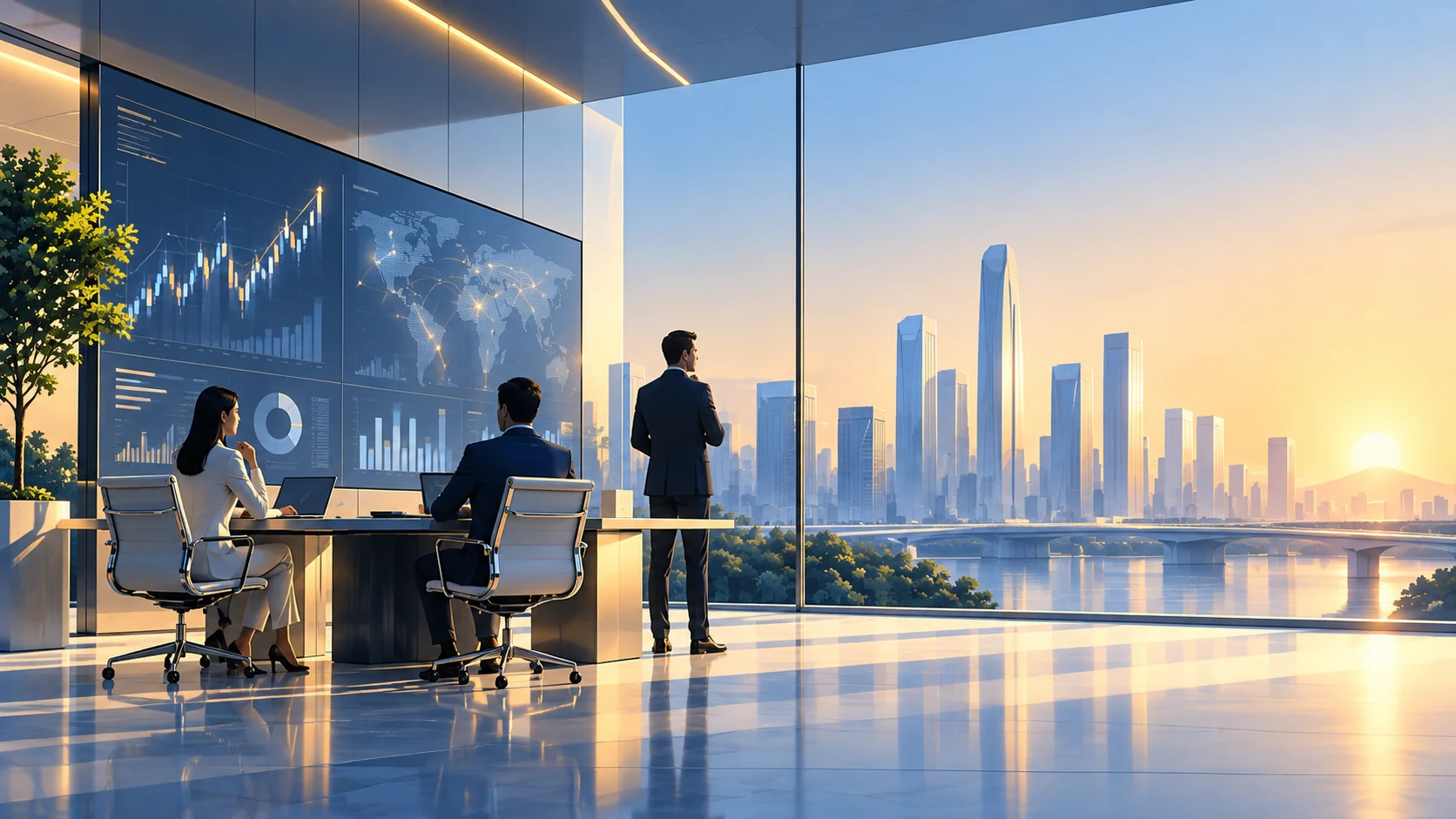Investment & Financial Intelligence solutions illustration