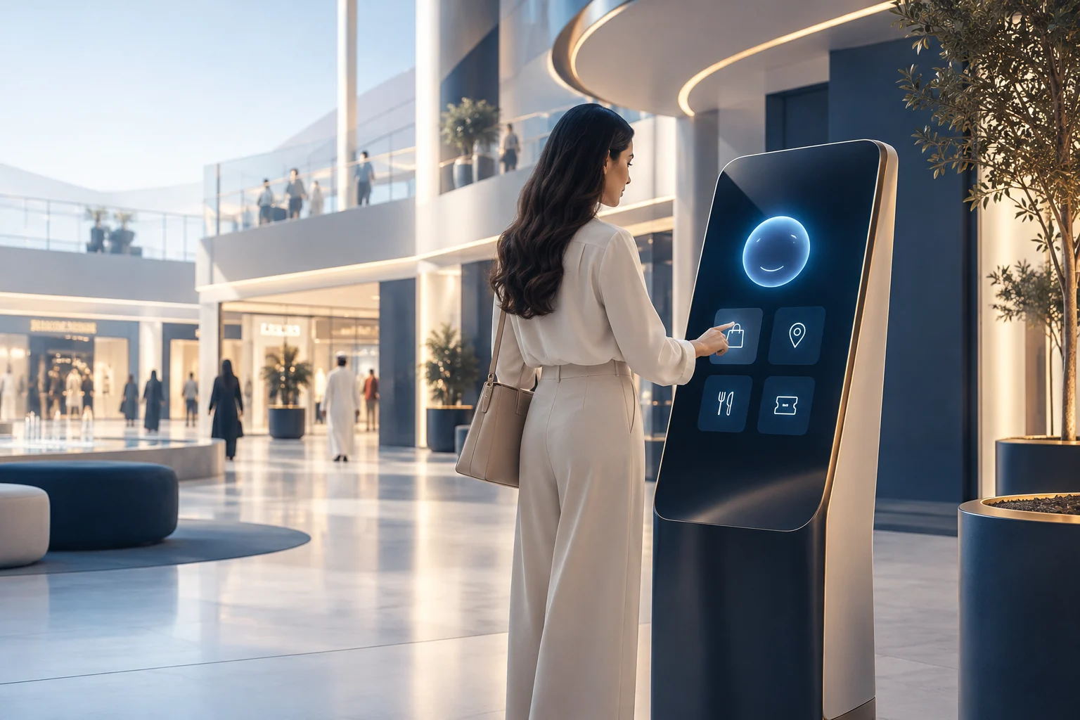 Illustrative visual for Veyra — AI Mall Concierge, Commerce & Retail Media Platform