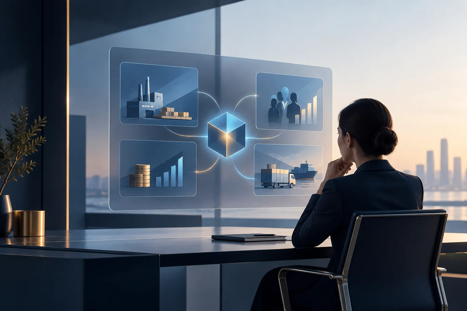 Illustrative visual for Enterprise ERP Intelligence & Decision Platform