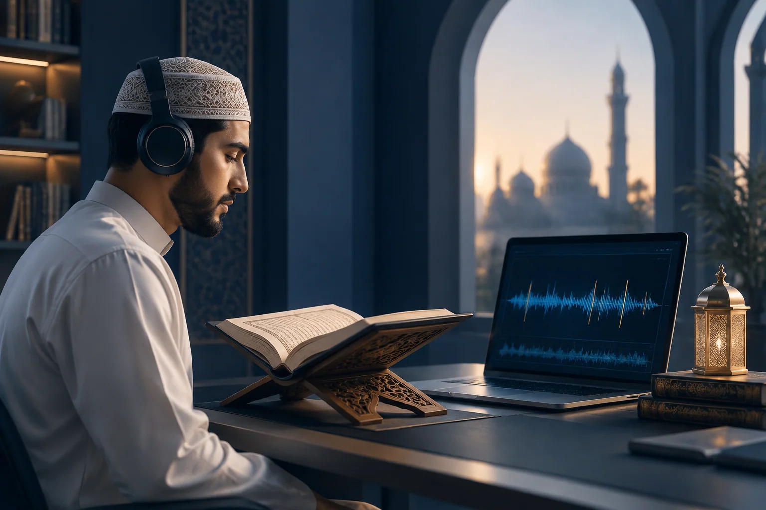 Illustrative visual for Quran Qalqalah Audio Detection