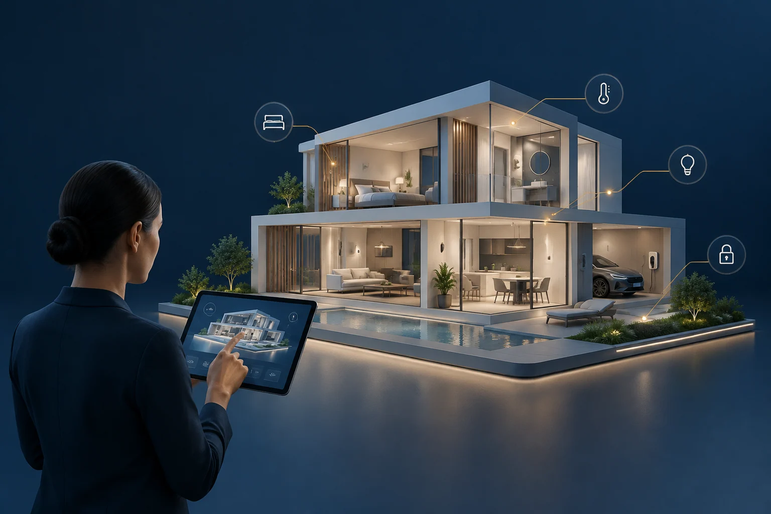 Illustrative visual for Smart Home 3D Digital Twin