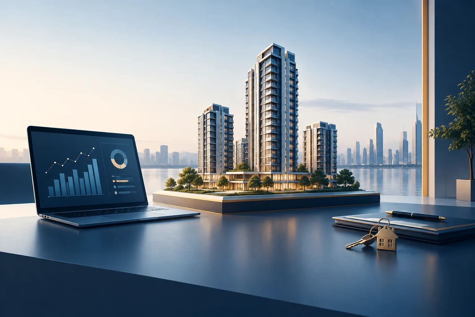 Illustrative visual for Real Estate Sales, Finance & AI Intelligence Platform