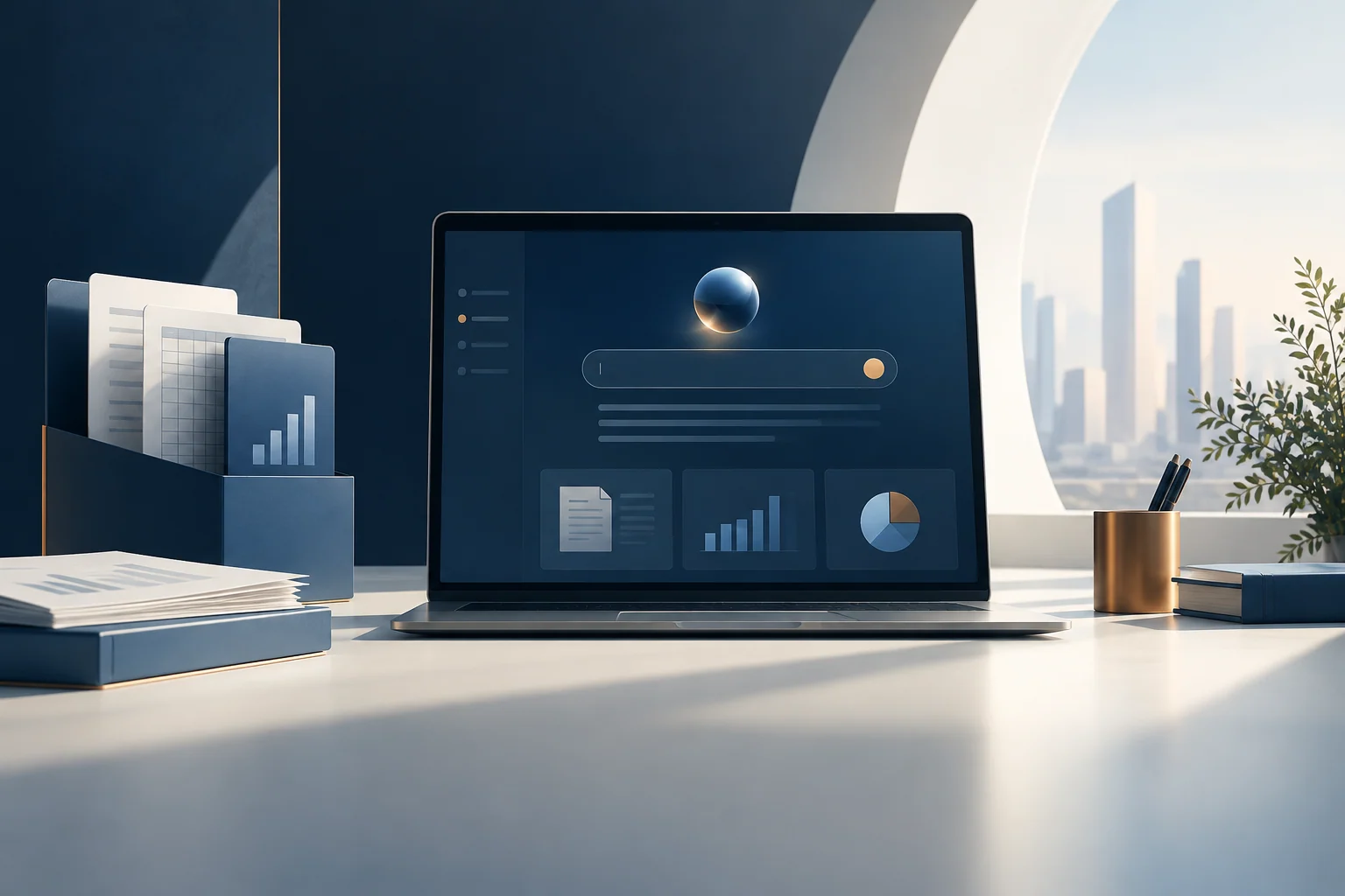 Illustrative visual for SynapseDesk — Sales Knowledge & Decision Workspace