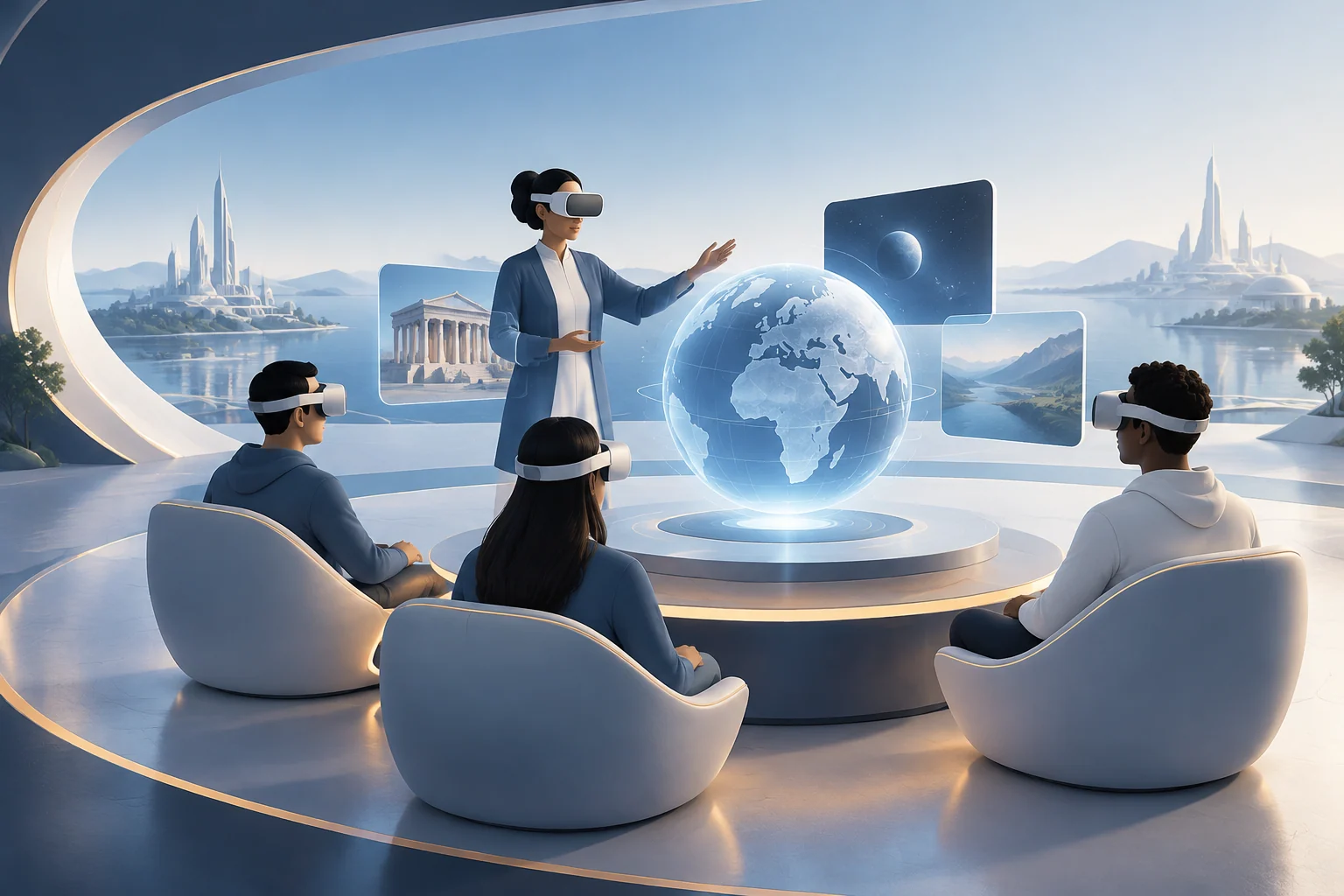 Illustrative visual for Metaverse School — Immersive Virtual Learning
