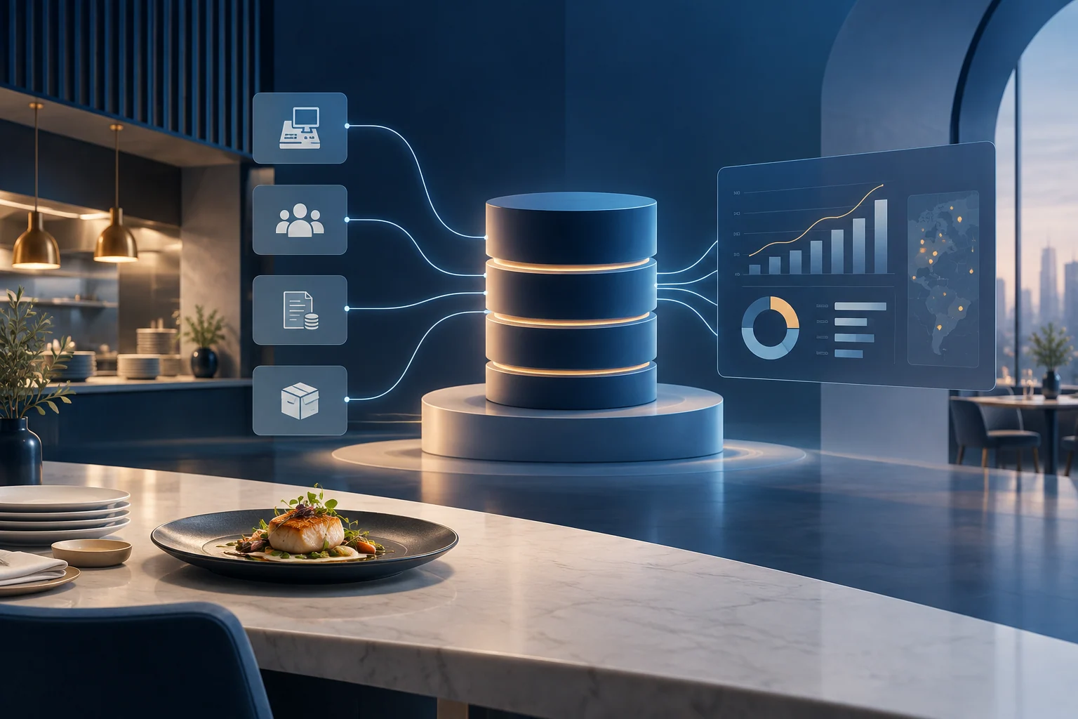 Illustrative visual for Restaurant Enterprise Data Warehouse & Analytics