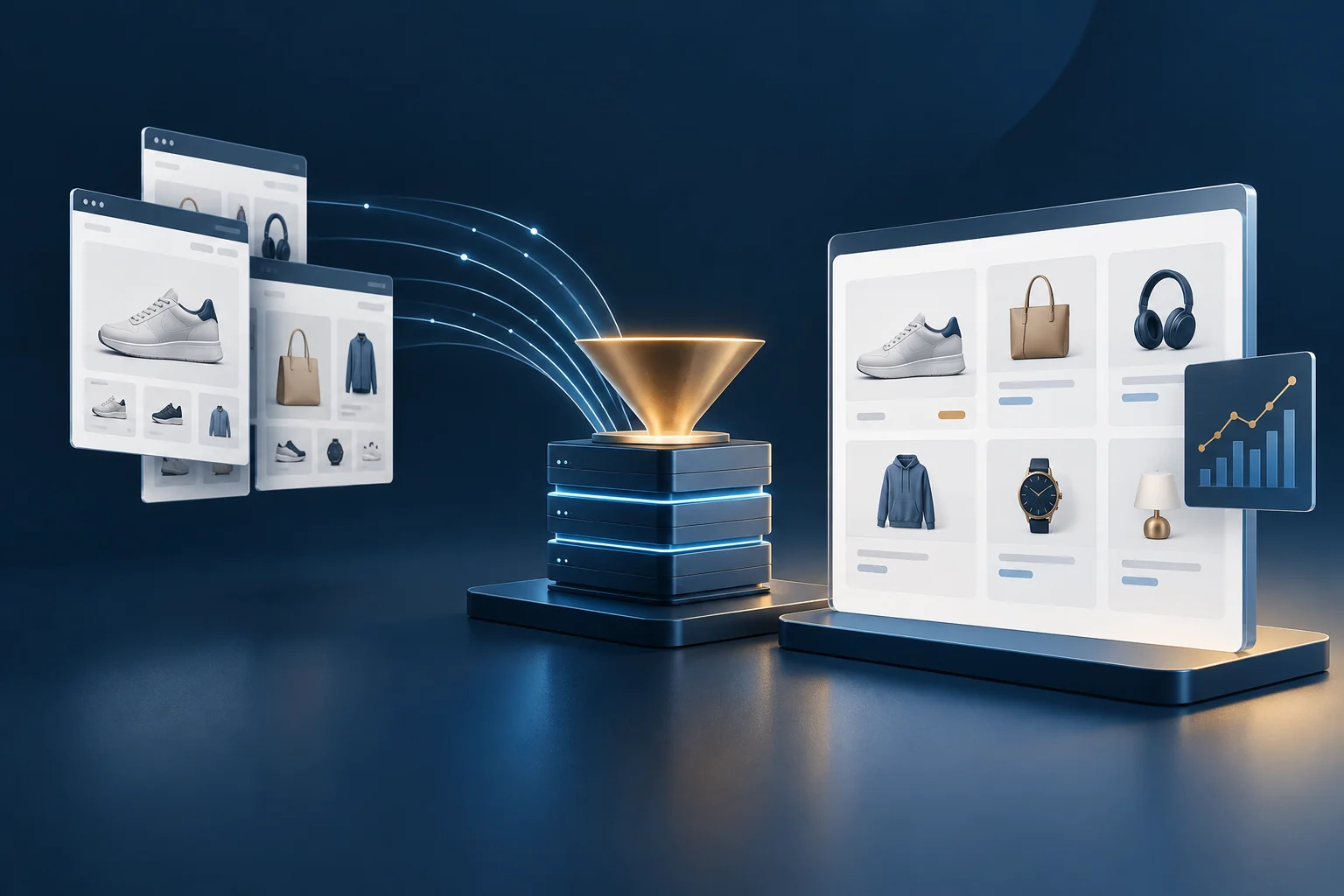 Illustrative visual for Vllyo E-commerce Scraping & Dynamic Pricing