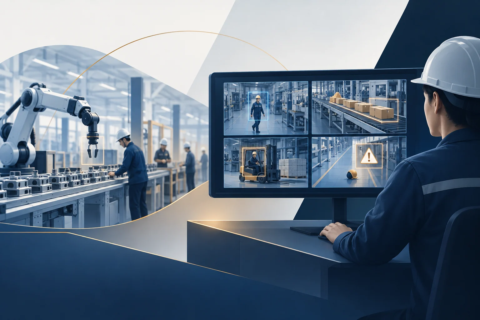 Illustrative visual for Smart Factory Visual Safety & Predictive Operations Suite